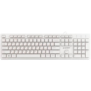 Клавіатура Gembird KB-MCH-03-W-UA White USB UKR