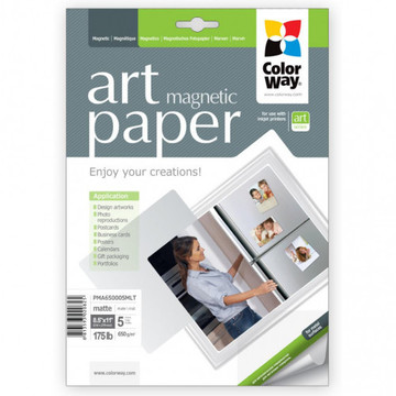 Фотобумага ColorWay Letter (216x279mm) Art Magnetic Matte (PMA650005MLT)