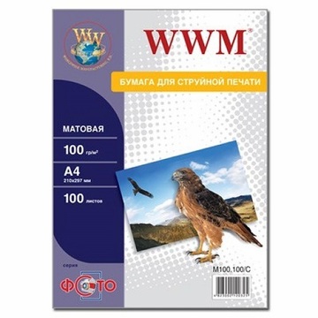 Фотобумага WWM A4 (M100.100/ M100.100/С)
