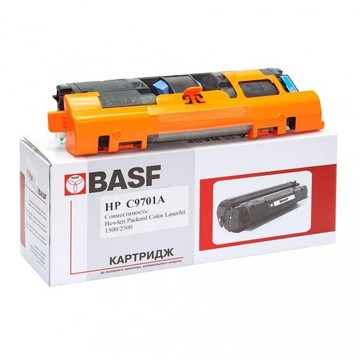 Тонер-картридж BASF HP CLJ 1500/2500 аналог C9701A Cyan (BC9701A)