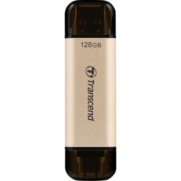 Флеш пам'ять USB TRANSCEND 128GB USB 3.2/Type-C JetFlash 930 Gold-Black (TS128GJF930C)