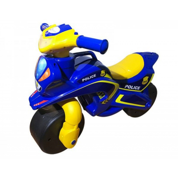Дитячий велосипед Active Baby Police музичний синьо-жовтий (0139-0157М)