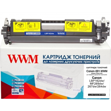 Картридж WWM for Canon 051 LBP162dw/MF269dw/267dw/264dw (Canon-051-WWM)