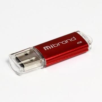 Флеш память USB Mibrand 4GB Cougar Red USB 2.0 (MI2.0/CU4P1R)