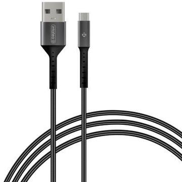 Кабель синхронизации Intaleo CB0 USB-microUSB 1.2м Black/Grey (1283126495649)