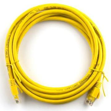 Патч-корд Ritar 3м, RJ-45, Cat.5e, CU, мідь, жовтий (03251)