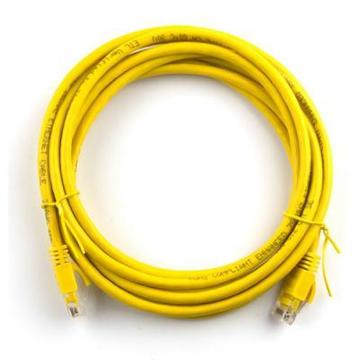 Патч-корд 1.5м, RJ-45, Cat.5e, CU, мідь, жовтий Ritar (PCR-CU/1.5Yw/04284)