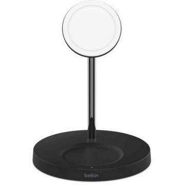 Зарядное устройство Belkin MagSafe 2in1 Wireless Charger, black (WIZ010VFBK)