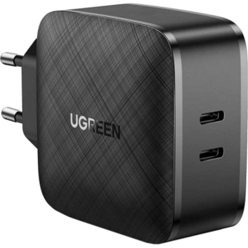 Зарядний пристрій Ugreen CD216 66W 2xType-C PD Charger (Black) (70867)