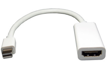 Адаптер и переходник mini DisplayPort M -> HDMI F White