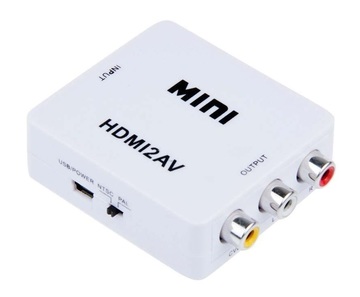 Адаптер и переходник HDMI M -> RCA Audio Video AV CVBS, RTL