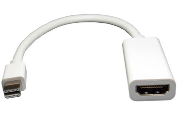 Адаптер і перехідник mini DisplayPort M -> HDMI F White