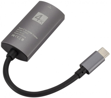 USB Хаб USB3.1 Type-C --> HDMI (F), 4K 30HZ, 0.1м, Black