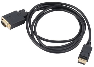 Кабель  DisplayPort M - VGA M, 1.8м Black