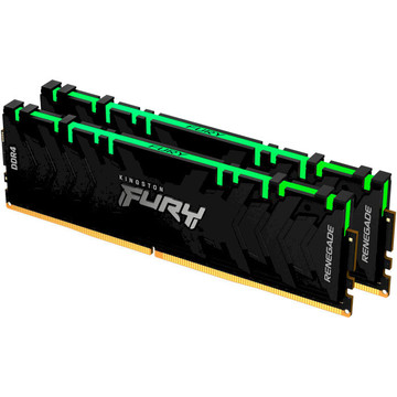 Оперативна пам'ять Kingston Fury 16GB (2x8GB) DDR4 3200 MHz Renegade RGB (KF432C16RBAK2/16)