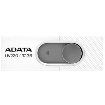 Флеш память USB ADATA 32GB UV220 White/Gray USB 2.0 (AUV220-32G-RWHGY)