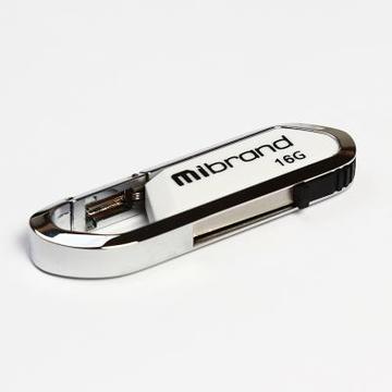 Флеш память USB Mibrand 16GB Aligator White USB 2.0 (MI2.0/AL16U7W)