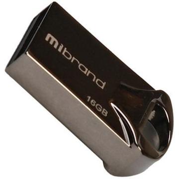 Флеш память USB Mibrand 16GB Hawk Black USB 2.0 (MI2.0/HA16M1B)