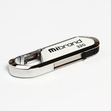 Флеш память USB Mibrand 32GB Aligator White USB 2.0 (MI2.0/AL32U7W)