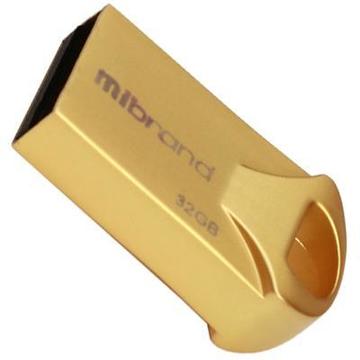 Флеш память USB Mibrand 32GB Hawk Gold USB 2.0 (MI2.0/HA32M1G)