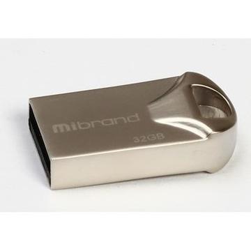 Флеш память USB Mibrand 32GB Hawk Silver USB 2.0 (MI2.0/HA32M1S)