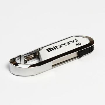 Флеш память USB Mibrand 4GB Aligator White USB 2.0 (MI2.0/AL4U7W)