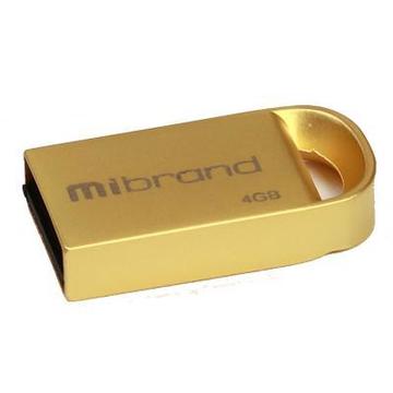 Флеш память USB Mibrand 4GB lynx Gold USB 2.0 (MI2.0/LY4M2G)