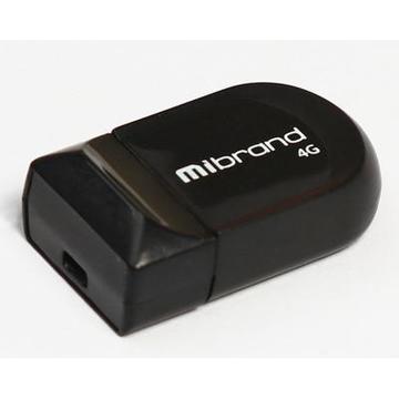 Флеш пам'ять USB Mibrand 4GB Scorpio Black USB 2.0 (MI2.0/SC4M3B)