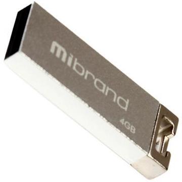Флеш память USB Mibrand 4GB Сhameleon Silver USB 2.0 (MI2.0/CH4U6S)