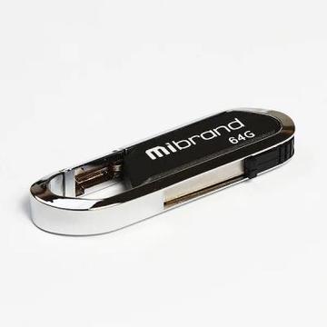 Флеш пам'ять USB Mibrand 64GB Aligator Black USB 2.0 (MI2.0/AL64U7B)