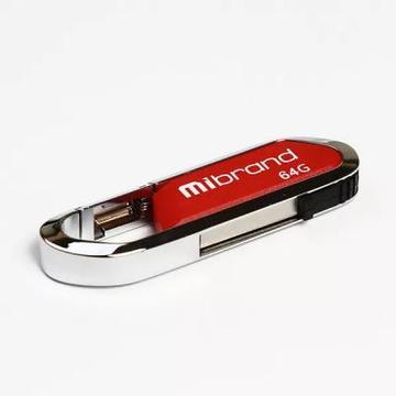 Флеш память USB Mibrand 64GB Aligator Red USB 2.0 (MI2.0/AL64U7DR)