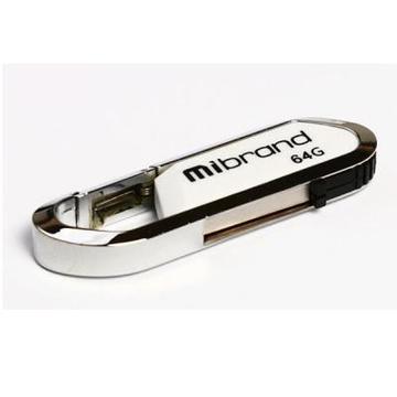 Флеш память USB Mibrand 64GB Aligator White USB 2.0 (MI2.0/AL64U7W)