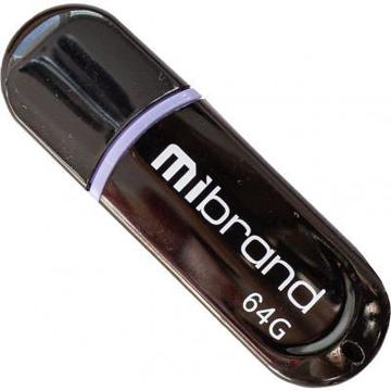 Флеш память USB Mibrand 64GB Panther Black USB 2.0 (MI2.0/PA64P2B)