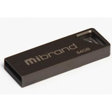 Флеш пам'ять USB Mibrand 64GB Stingray Grey USB 2.0 (MI2.0/ST64U5G)
