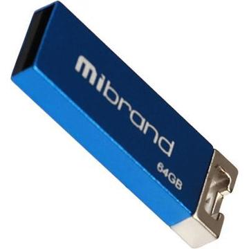 Флеш пам'ять USB Mibrand 64GB Сhameleon Blue USB 2.0 (MI2.0/CH64U6U)
