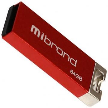 Флеш память USB Mibrand 64GB Сhameleon Red USB 2.0 (MI2.0/CH64U6R)