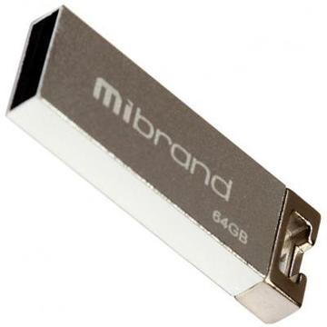 Флеш пам'ять USB Mibrand 64GB Сhameleon Silver USB 2.0 (MI2.0/CH64U6S)