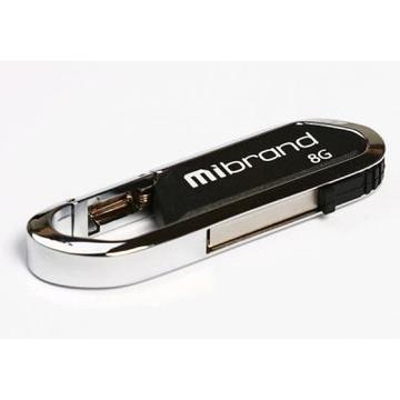 Флеш память USB Mibrand 8GB Aligator Black USB 2.0 (MI2.0/AL8U7B)