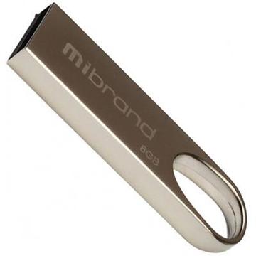 Флеш память USB Mibrand 8GB Irbis Silver USB 2.0 (MI2.0/IR8U3S)