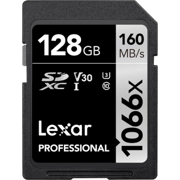 Карта памяти Lexar 128GB SDXC class 10 UHS-II V30 U3 1066x (LSD1066128G-BNNNG)