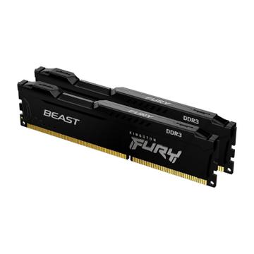 Оперативна пам'ять DDR3 16GB (2x8GB) 1600 MHz Fury Beast Black HyperX (Kingston Fury) (KF316C10BBK2/16)