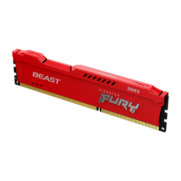 Оперативна пам'ять DDR3 8GB 1600 MHz Fury Beast Red HyperX (Kingston Fury) (KF316C10BR/8)