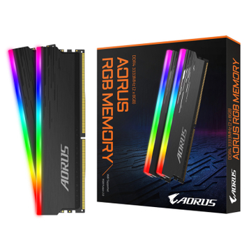 Оперативна пам'ять DDR4 16GB (2x8GB) 3333 MHz AORUS RGB Fusion 2.0 Memory boost Gigabyte (GP-ARS16G33)