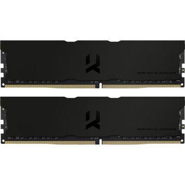 Оперативна пам'ять Goodram 16GB (2x8GB) DDR4 3600MHz Iridium Pro Deep Black (IRP-K3600D4V64L18S/16GDC)