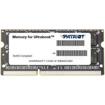 Оперативна пам'ять SoDIMM DDR3L 8GB 1600 MHz Patriot (PSD38G1600L2S)