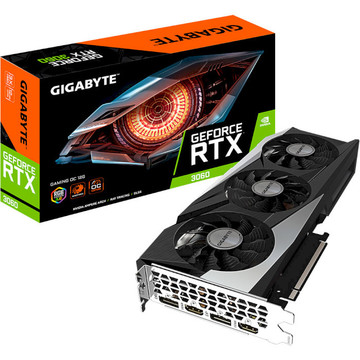 Видеокарта Gigabyte GeForce RTX3060 12Gb GAMING OC 2.0 LHR (GV-N3060GAMING OC-12GD 2.0)