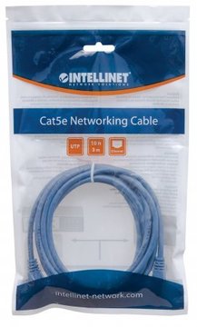 Патч-корд UTP Cat.5e ( 3м Blue ) Intellinet ССА