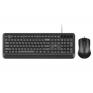 Комплект (клавіатура і мишка) 2E MK404 USB Black (2E-MK404UB)
