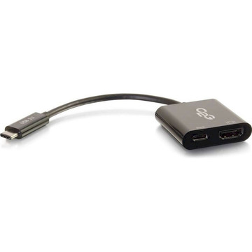 Адаптер і перехідник C2G USB-C - HDMI USB-C с зарядкой Black