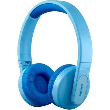 Наушники Philips Kids TAK4206 On-ear Colored light panels Wireless Mic Blue